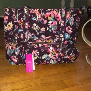 Dark purple Vera Bradley tote